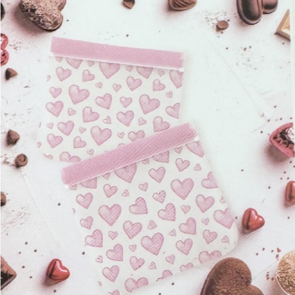 New CWC PINK HEART Reusable Storage Bags - Picture 2 of 7